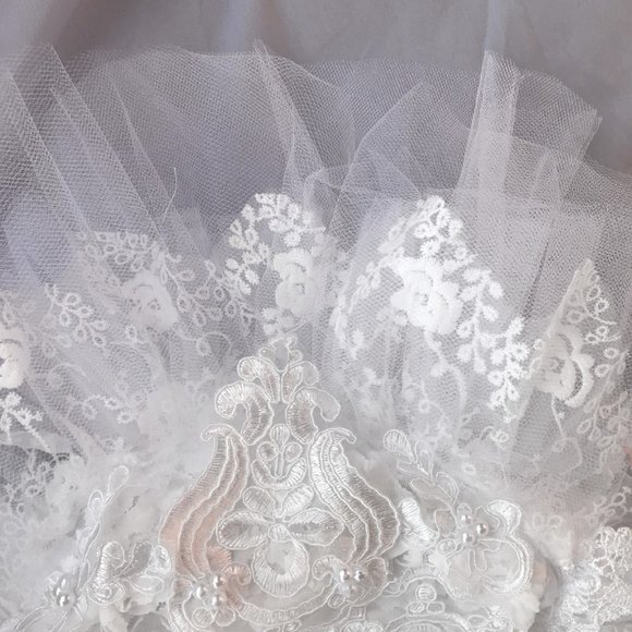 baby girl white lace romper set - Picture 7 of 9